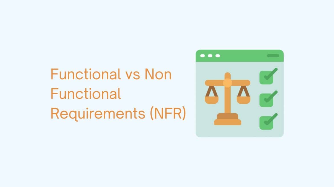 Funcional vs Non functional requirements FR vs NFR